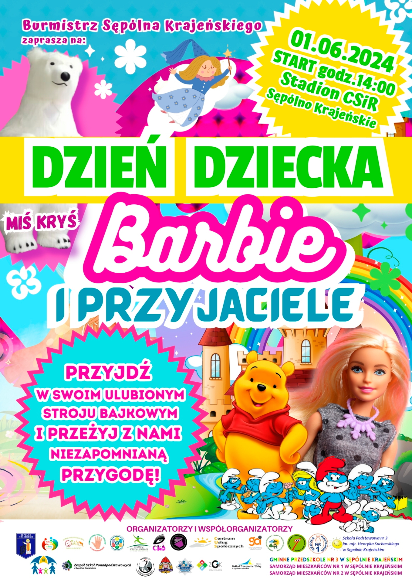 Plakat zaproszenie na dzień dziecka